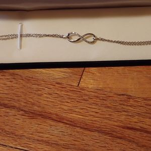 Kay Jewelers diamond infinity bracelet silver